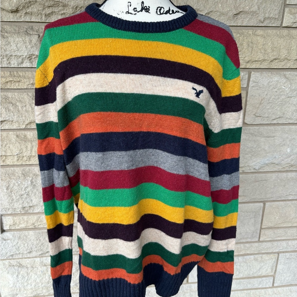 Rainbow striped sweater American eagle